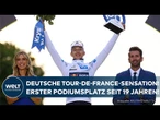 TOUR DE FRANCE: Deutsche Sensation – Lipowitz fährt auf Rang drei! Pogacar holt den Gesamtsieg