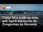 Metrô de SP faz 1º teste entre estações de linha que vai ligar aeroporto de Congonhas ao Morumbi