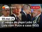 Moraes vota para condenar Zambelli à prisão; Lula critica tarifas dos EUA com Putin; papa Leão 14