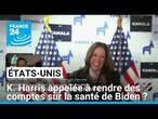 Kamala Harris pourrait être appelée à rendre des comptes sur la santé de Biden • FRANCE 24