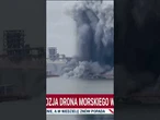 Eksplozja drona morskiego w rumuńskim porcie Konstancja nad Morzem Czarnym