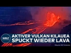 HAWAII: Spektakulärer Vulkanausbruch! Kilauea spuckt wieder Lavafontänen!