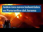 Arden tres naves industriales en Paracuellos del Jarama