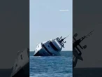 Horror moment luxury yacht capsizes and SINKS on maiden voyage off Brit holiday hotspot #yacht