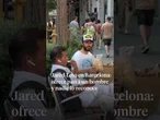 Jared Leto en Barcelona: ofrece pan a un hombre y nadie lo reconoce