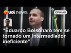 Eduardo Bolsonaro 'escondido' mostra que ele não tem esse nível de acolhimento nos EUA, diz Ronilso