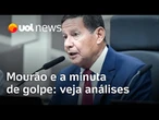 Mourão parece estar entre a negação e a mentira ao negar minuta de golpe, diz cientista político