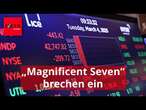 „Magnificent Seven“ brechen ein: Trump-Debakel an der US-Börse