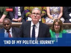 'This is the end of my political journey': Sir Keir Starmer applauded at final PMQs
