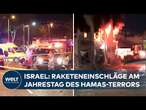 ISRAEL: Hisbollah-Raketen treffen Haifa am Jahrestag des Hamas-Massakers - Gedenken an die Opfer