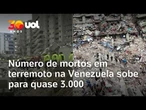 Número de mortos em terremoto na Venezuela sobe para quase 3.000