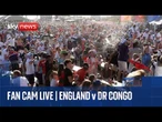 Fans across England watch World Cup clash against DR Congo