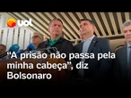 Bolsonaro se diz inocente, defende Eduardo nos EUA e garante que prisão 'não passa pela cabeça'