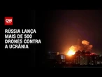 Rússia lança 597 drones e 26 mísseis contra a Ucrânia, diz Zelensky | AGORA CNN