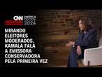 Mirando eleitores moderados, Kamala fala a emissora conservadora pela primeira vez | CNN NOVO DIA