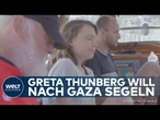 THUNBERG-PROTEST VOR GAZA: Greta segelt gegen Israels Blockade – und spricht von Völkermord!