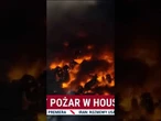 Ogromny pożar w Houston (USA) – kłęby gęstego dymu nad miastem