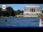 President Trump claims vandals are responsible for Reflecting Pool problems