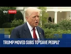 'A threat was made' Trump explains why he ordered two nuclear submarines to be moved