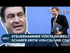 STEUERHAMMER VON KLINGBEIL? Union läuft Sturm gegen höhere Steuerabgaben für Reiche