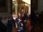 Moment protester's dragged out of London Republican event doing Trump impression