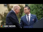 LIVE: Trump and Hegseth deliver remarks to gathering of generals | NBC News