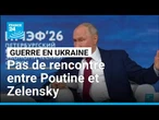 Poutine ne voit pas l'intérêt de rencontrer Zelensky en tête à tête • FRANCE 24