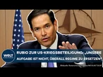 MARCO RUBIO: "Das war nie unser Plan!" US-Außenminister verteidigt Kriegsbeteiligung im Nahen Osten