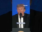 Trump jokes with Peter Doocy throughout WHCA Dinner #shorts