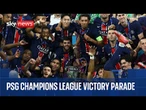 LIVE: PSG take part in victory parade after Champions League win despite deadly riots across France