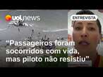 Avião em Ubatuba feriu uma pessoa que estava no chão; vítima sofreu fratura, dizem bombeiros