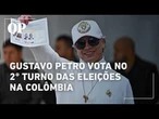 Veja momento em que presidente Gustavo Petro vota no 2° turno das eleições na Colômbia