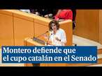 Montero defiende que el cupo catalán es un 