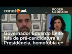 Eduardo Leite fala de pré-candidatura à Presidência, homofobia e mais; assista à íntegra