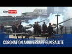 Gun salutes mark second anniversary of King's coronation