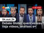 Debate Globo: Quem ganhou o debate em SP? vídeos, análises, como foi último embate e mais | UOL News