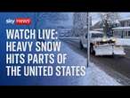 US Weather latest: Heavy snowfall hits New York State as temperatures plummet