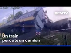 Aux Pays-Bas, un train percute un camion sur un passage à niveau, cinq blessés légers