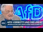 DEUTSCHLAND: AfD-Verbot!? "Linke sollte beobachtet werden" Knallharte Analyse von Henrik M. Broder