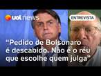 Reale Jr.: Bolsonaro pedir Moraes fora do caso é absolutamente descabido; não é o réu quem escolhe