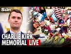 LIVE: View of Charlie Kirk memorial at Utah Valley University