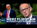 KANZLER MERZ IN WASHINGTON: Erster USA-Besuch überschattet von Trumps neuem Zollhammer!