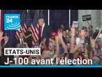 Etats-Unis : J-100 avant l'élection, attaques nominales par meeting interposés • FRANCE 24