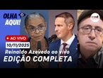 Reinaldo ao vivo: Marina e o petróleo; Direita sequestra projeto da segurança; Bolsonarismo rachado