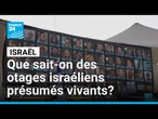 Que sait-on des otages israéliens présumés vivants qui doivent être libérés par le Hamas ?