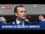 Pete Hegseth testifies before Senate on Iran funding