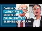 Camilo Santana chama de "lamentável" aliança de Ciro Gomes com bolsonaristas