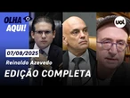 Reinaldo ao vivo: Motim bolsonarista, Motta vira 'traidor', Moraes autoriza visitas a Bolsonaro e+