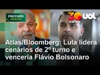Atlas/Bloomberg: Lula lidera intenções de voto em cenários de segundo turno contra Flávio Bolsonaro