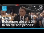 Brésil : Jair Bolsonaro n'assistera pas à la phase finale de son procès • FRANCE 24